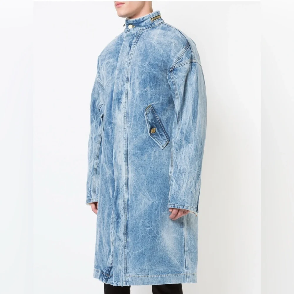 Fear Of God Holy Water Faux Shearling Denim Coat - Picture 4 of 15
